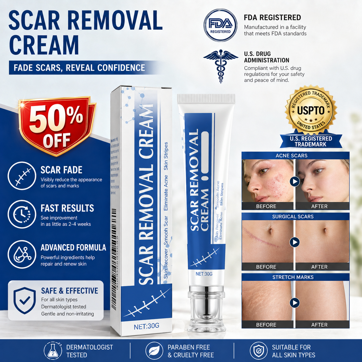 Professional Scar Removal Gel
